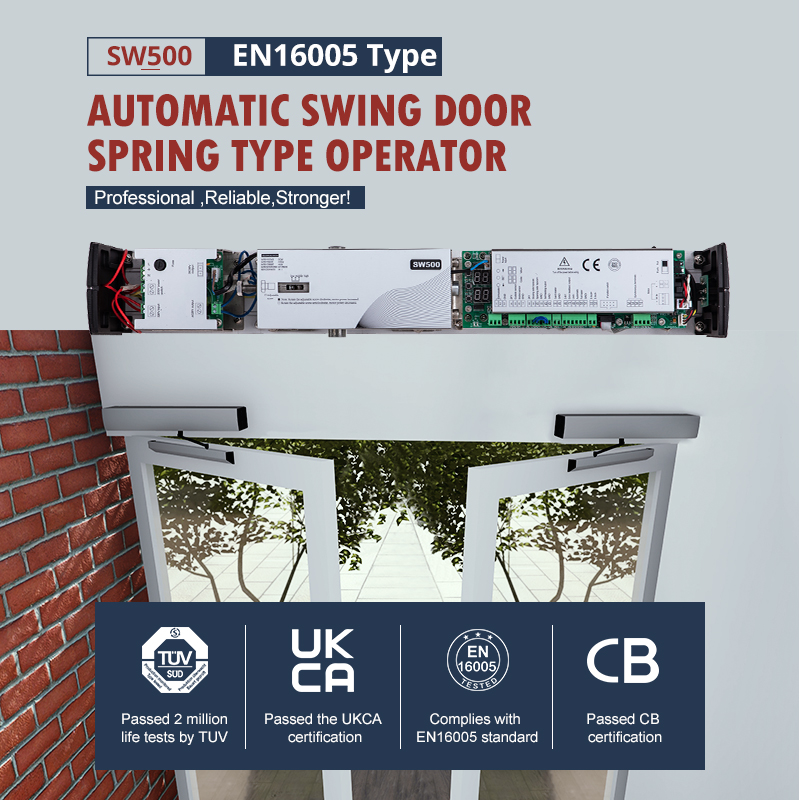 SW500 Automatische draaideuropener Hoogwaardige elektrische deurdranger voor zware deuren