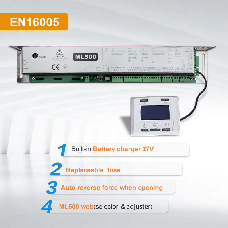 ML500 Elektrisch motorsysteem voor deurborstel met glassensor